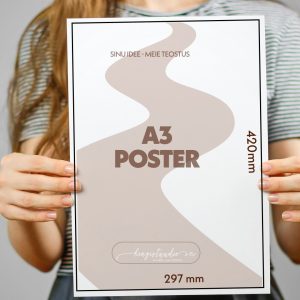 A3 värviline poster print